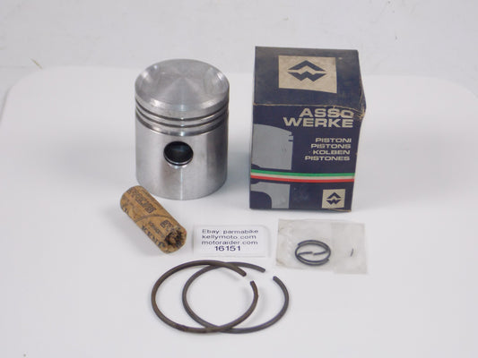 NOS ASSO WERKE 1462 M.V. 2936 PISTON 54.2MM + CIRCLIPS + 15MM PIN + RINGS 16151 - MotoRaider