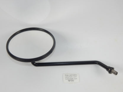 MOTORCYCLE REAR VIEW MIRROR LEFT BLACK DUCATI GUZZI BENELLI YAMAHA THREAD D=10mm - MotoRaider