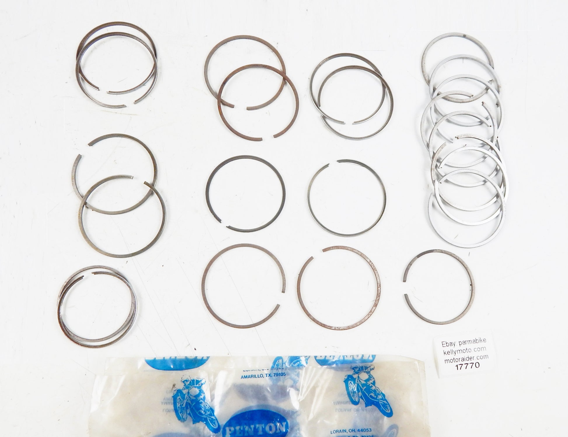 23 SACHS ASSORTED PISTON RING L-SHAPE RECTANGULAR PENTON KTM HERCULES DKW VINTAG - MotoRaider