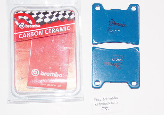 NOS BREMBO YAMAHA FZ/FZR/TD/YD/YX CARBON CERAMIC FRONT PAIR BRAKE PADS 07YA1107 - MotoRaider