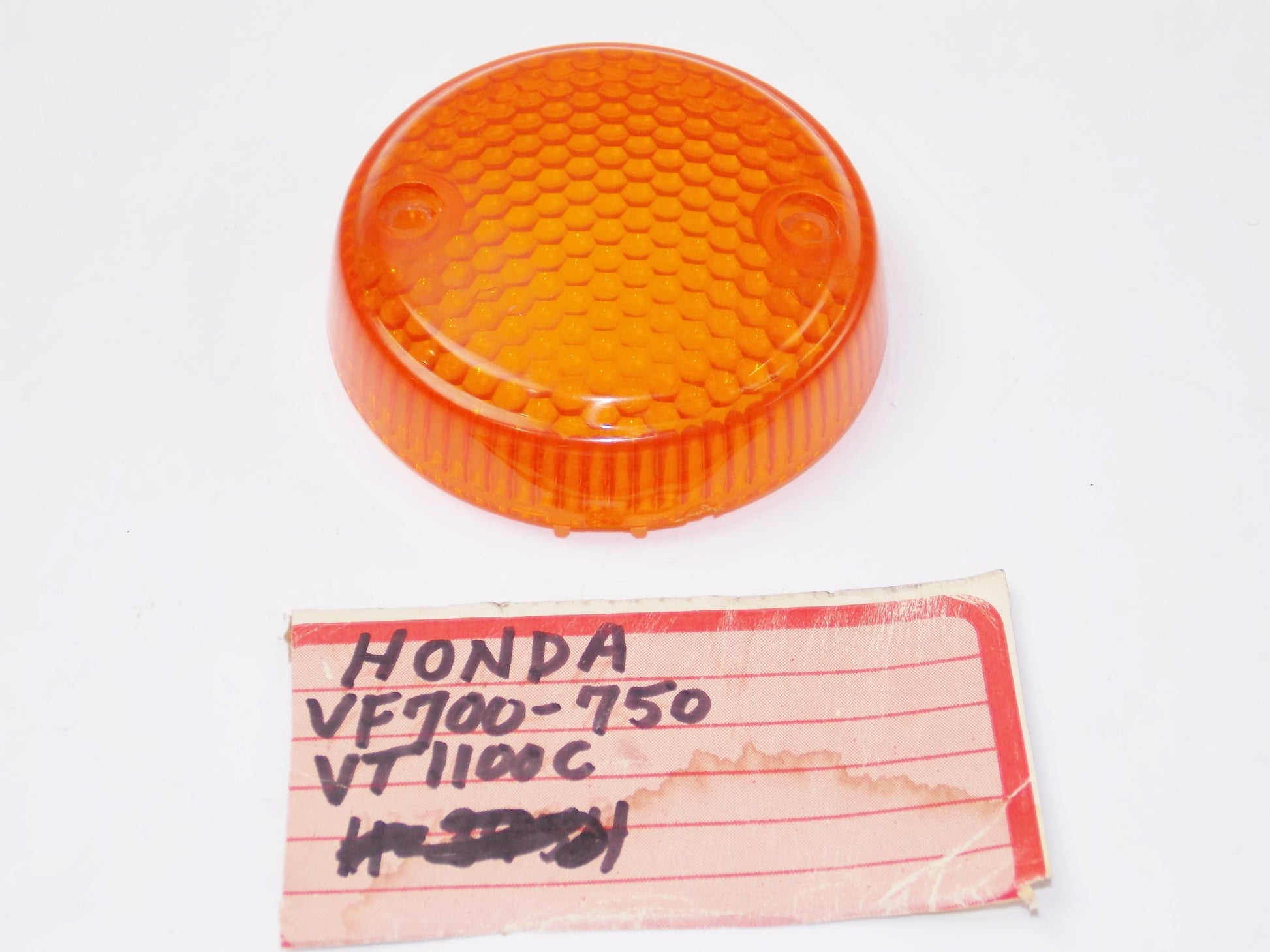 HONDA TURN SIGNAL INDICATOR BLINKER LENS AMBER VF700-750 CT1100C - MotoRaider