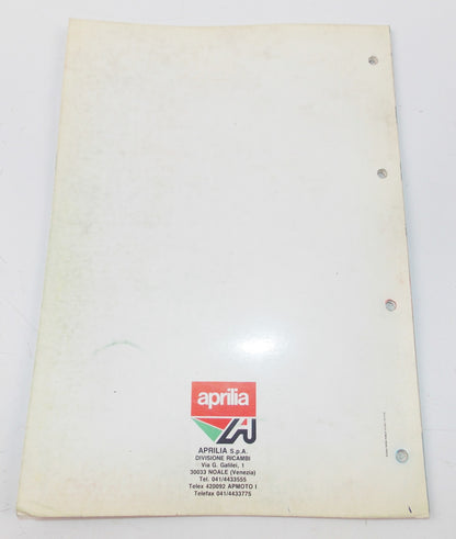 1989 APRILIA RX125 FRAME ENGINE CHASSIS MOTOR SPARE PART CATALOG MANUAL BOOK 101 - MotoRaider