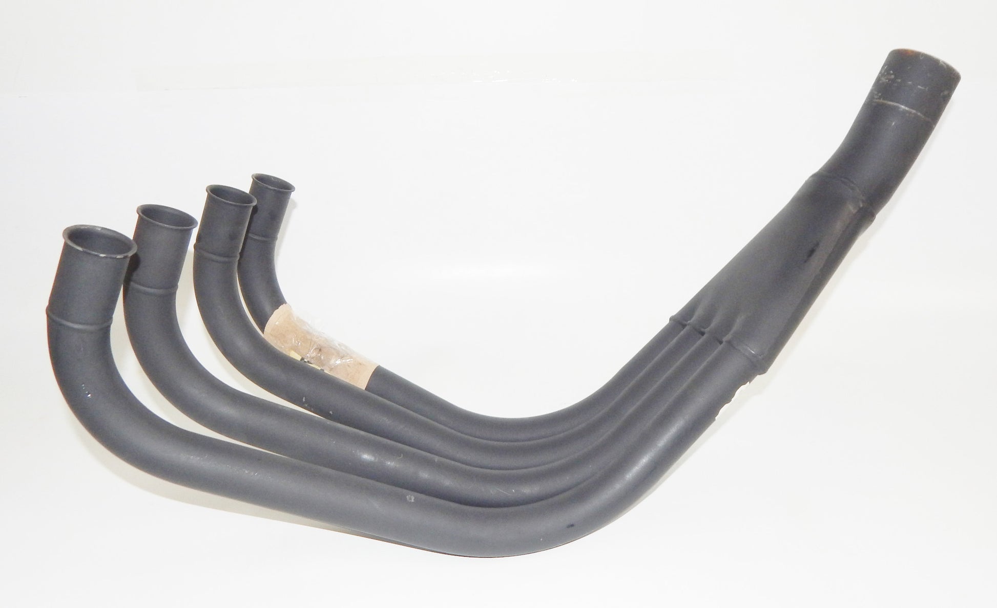 NOS MARVING BLACK HEADER FRONT EXHAUST MUFFLER PIPE KAWASAKI Z550 GP UNITRAK K52 - MotoRaider