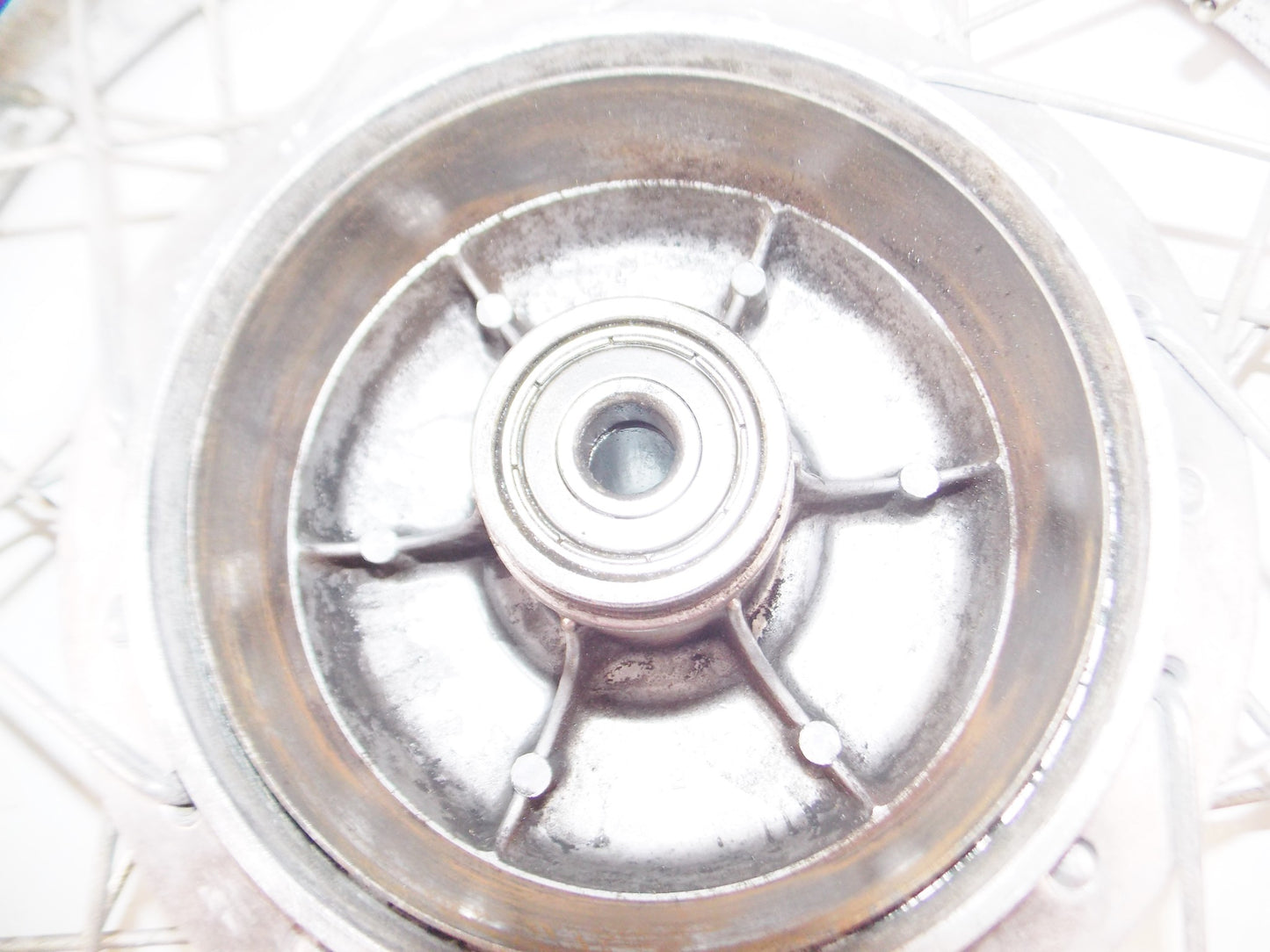 1960's HONDA CA 150 DREAM FRONT WHEEL HUB SPOKES RIM - MotoRaider