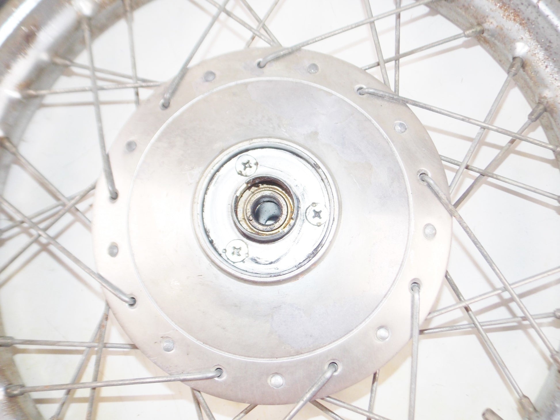 1960's HONDA CA 150 DREAM FRONT WHEEL HUB SPOKES RIM - MotoRaider