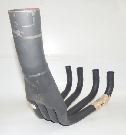 NOS MARVING BLACK HEADER FRONT EXHAUST MUFFLER PIPE KAWASAKI Z550 GP UNITRAK K52 - MotoRaider