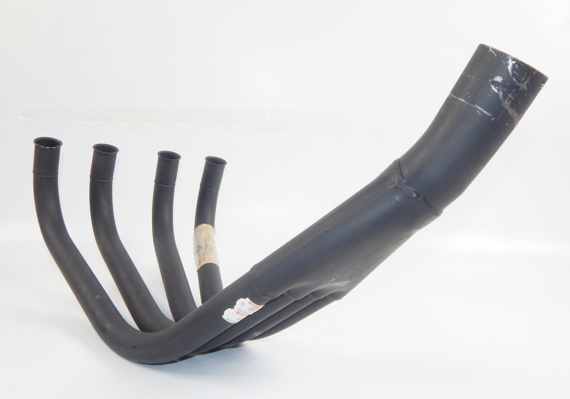 NOS MARVING BLACK HEADER FRONT EXHAUST MUFFLER PIPE KAWASAKI Z550 GP UNITRAK K52 - MotoRaider