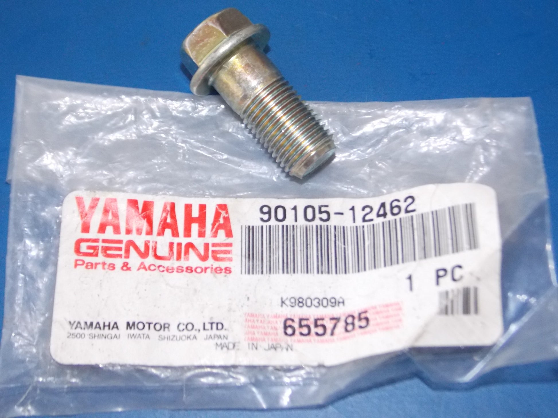 NOS YAMAHA 1987-1988 YFZ350 YFM350  FLANGE BOLT  90105-12462 - MotoRaider