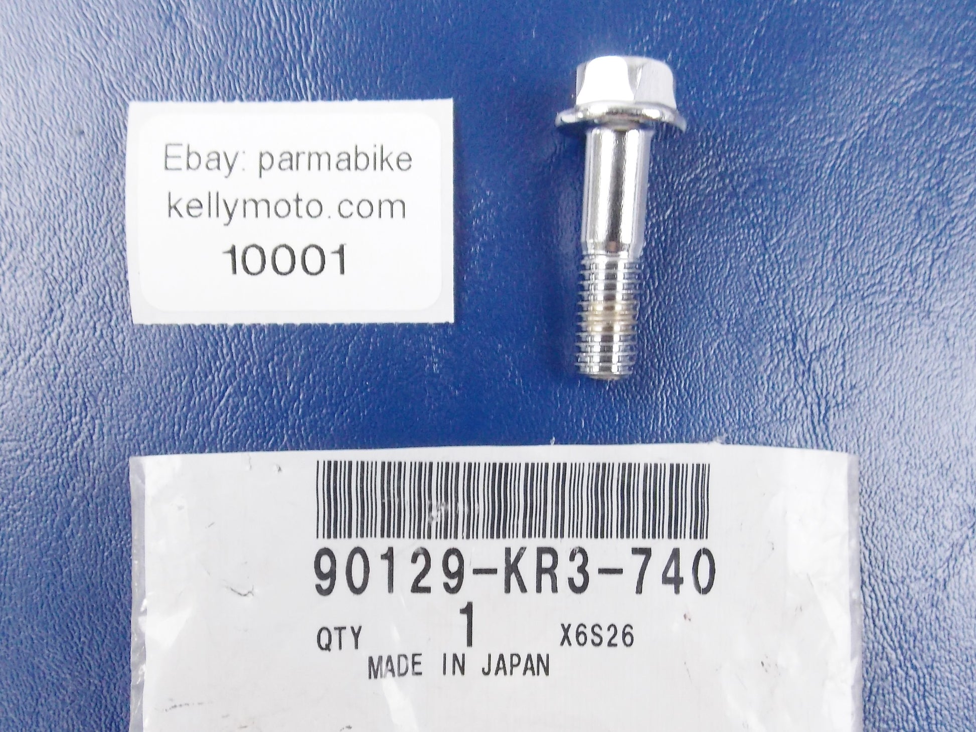 NOS OEM HONDA 1996-1997 | 1999-2009 | 2012-2016 BOLT, FLANGE 8X30 90129-KR3-740 - MotoRaider