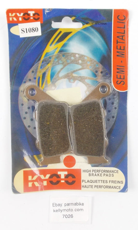 NOS KYOTO SEMI METALLIC REAR PAIR BRAKE PADS APRILIA/HUSQVARNA/BMW/KTM S1080 - MotoRaider