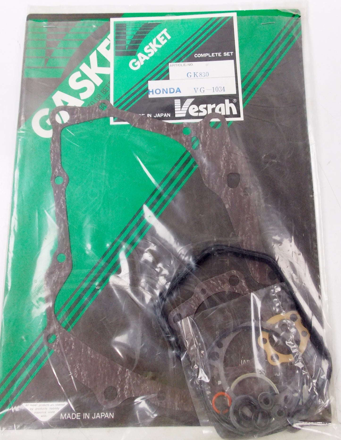 NOS VESRAH HONDA GASKET + O-RING + SEALS KIT 1988-1993 YZ250 VG-1034/5034 - MotoRaider