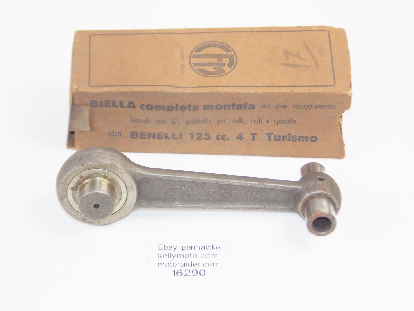CFM CONNECTING ROD+PIN+BEARING BENELLI 125 4 STROKE TURISMO OVERALL LENGTH 14mm - MotoRaider