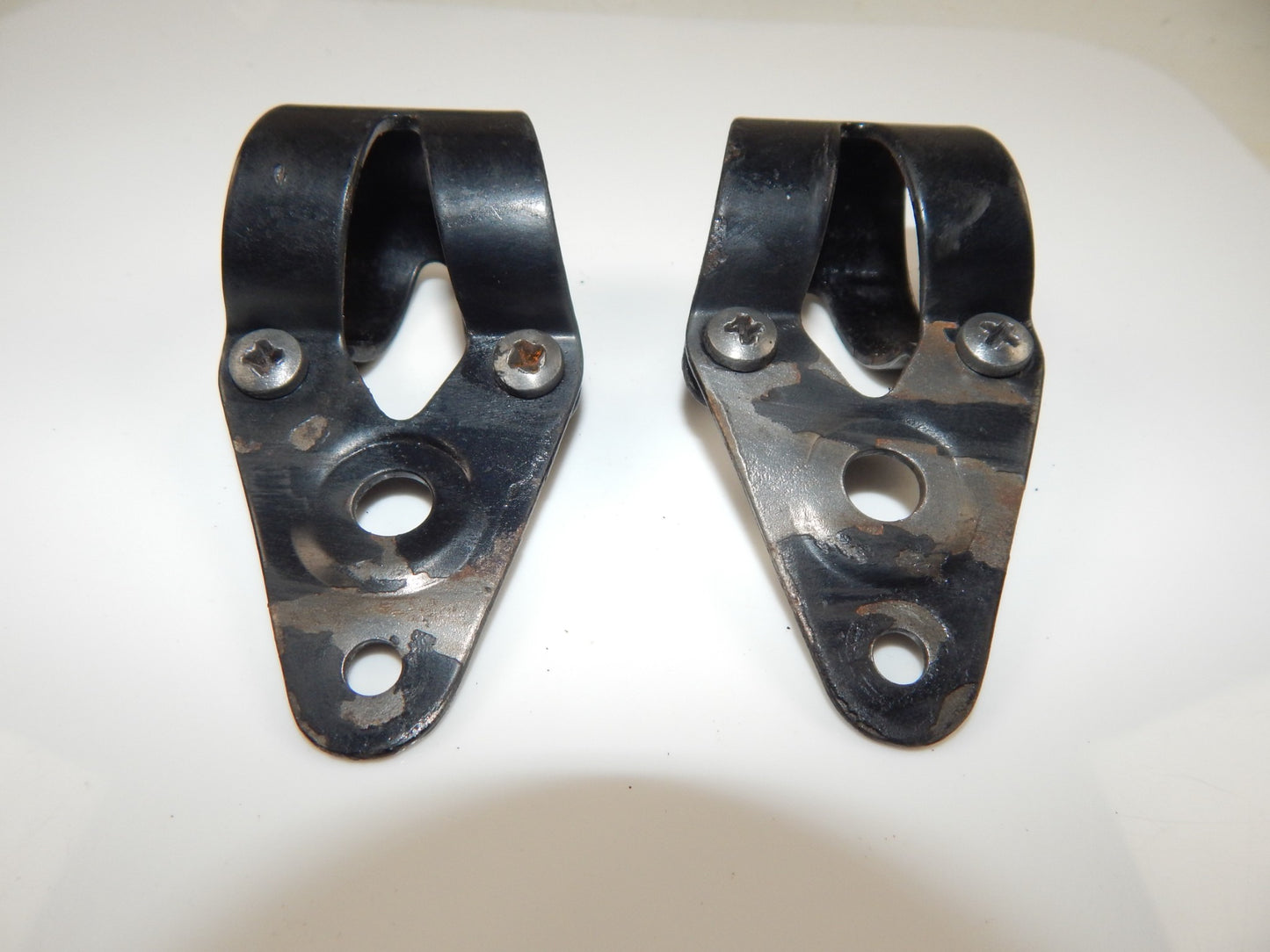 1970's FANTIC MOTOR 125cc TRIAL HEADLIGHT MOUNTING BRACKETS EARS VINTAGE ITALY - MotoRaider