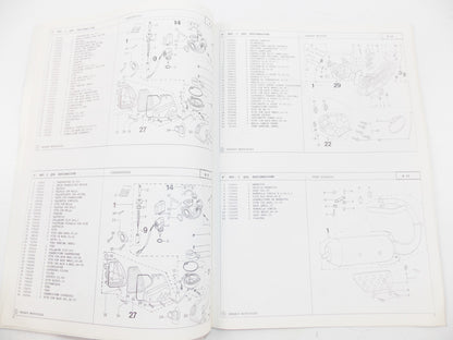 11/1998 PEUGEOT SCOOTER TREEKER 50 PARTS CATALOG MANUAL BOOK ITALIAN - MotoRaider