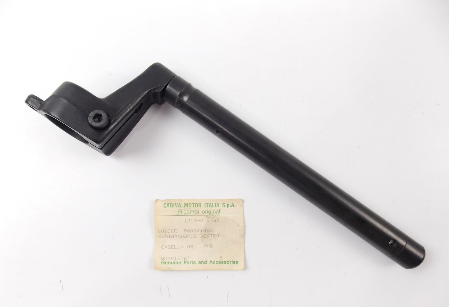 NOS OEM CAGIVA 1987 ALETTA ORO 125-S2 RIGHT HALF-HANDLEBAR ASSY 800041062 - MotoRaider