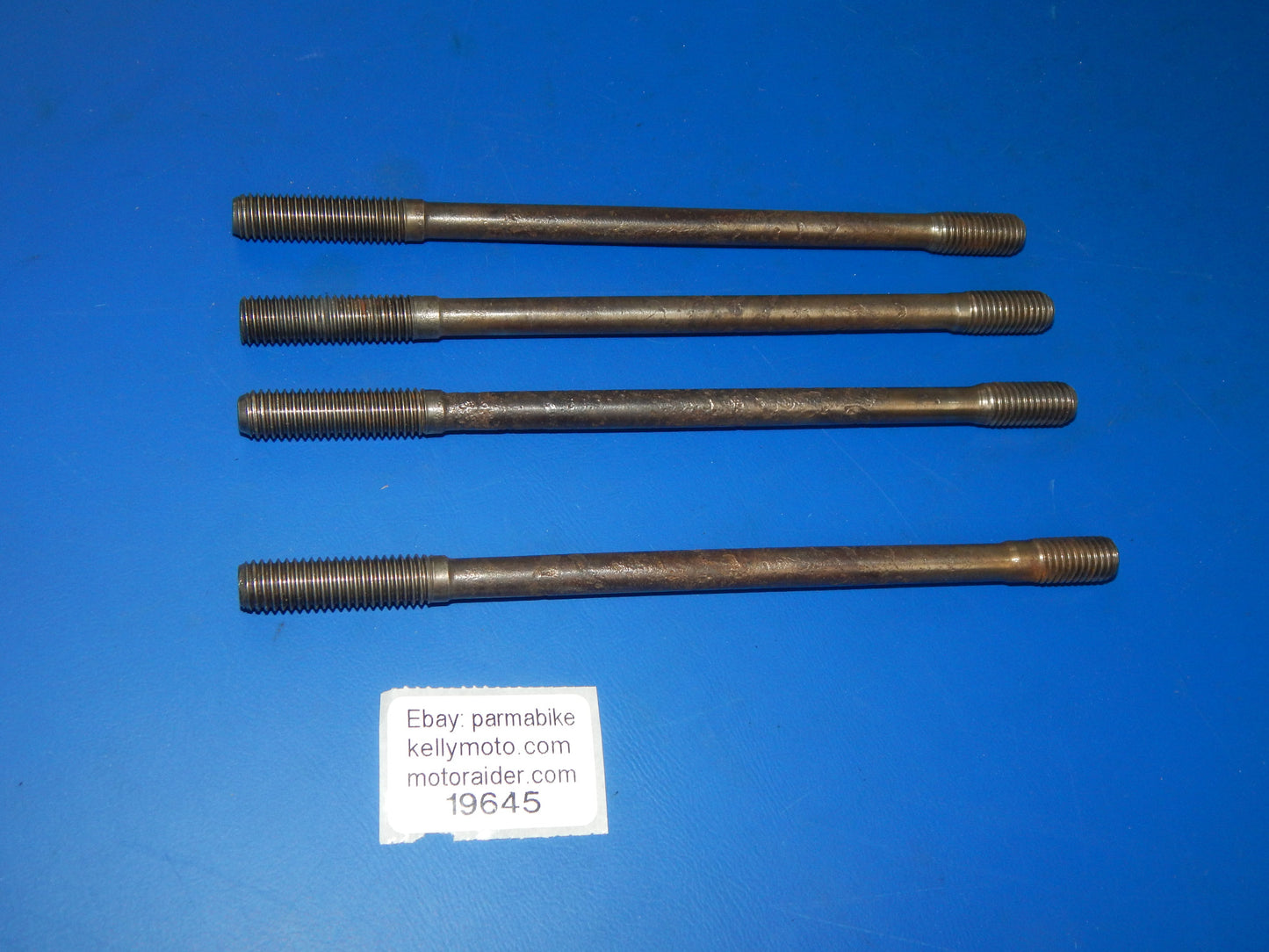 4 1970's HUSQVARNA MOTOR CYLINDER STUDS L=180mm THREAD 10mm VINTAGE - MotoRaider