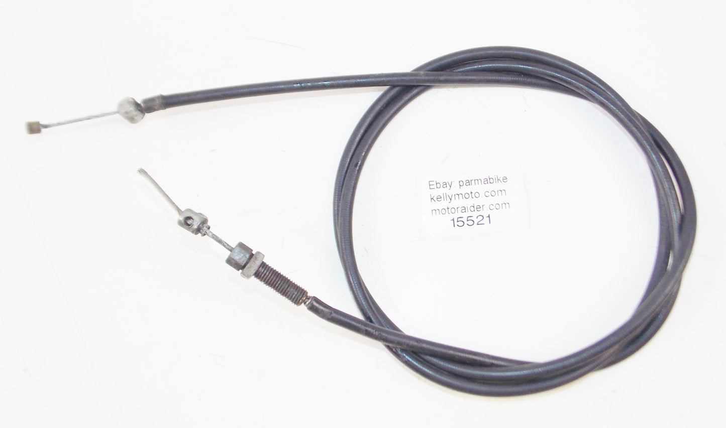 1972 MORINI CORSARO 125 BLACK VINYL FRONT WHEEL BRAKE CABLE - MotoRaider