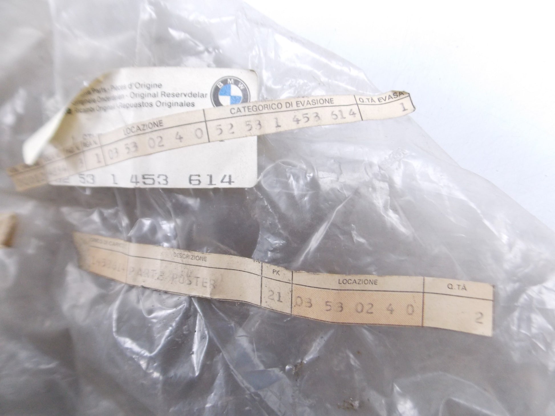 NOS OEM BMW K100RS (K589) SEAT TAIL PART UPPER COWL ALASKA BLUE 52531453614 - MotoRaider