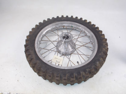 18" REAR WHEEL TIRE RIM AKRONT HUB SPOKES BETA SIMONINI CAGIVA APRILIA VINTAGE - MotoRaider