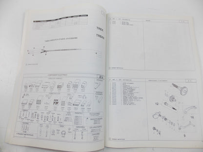 03/1999 PEUGEOT SCOOTER TREKKER 50 PARTS CATALOG MANUAL BOOK ITALIAN - MotoRaider