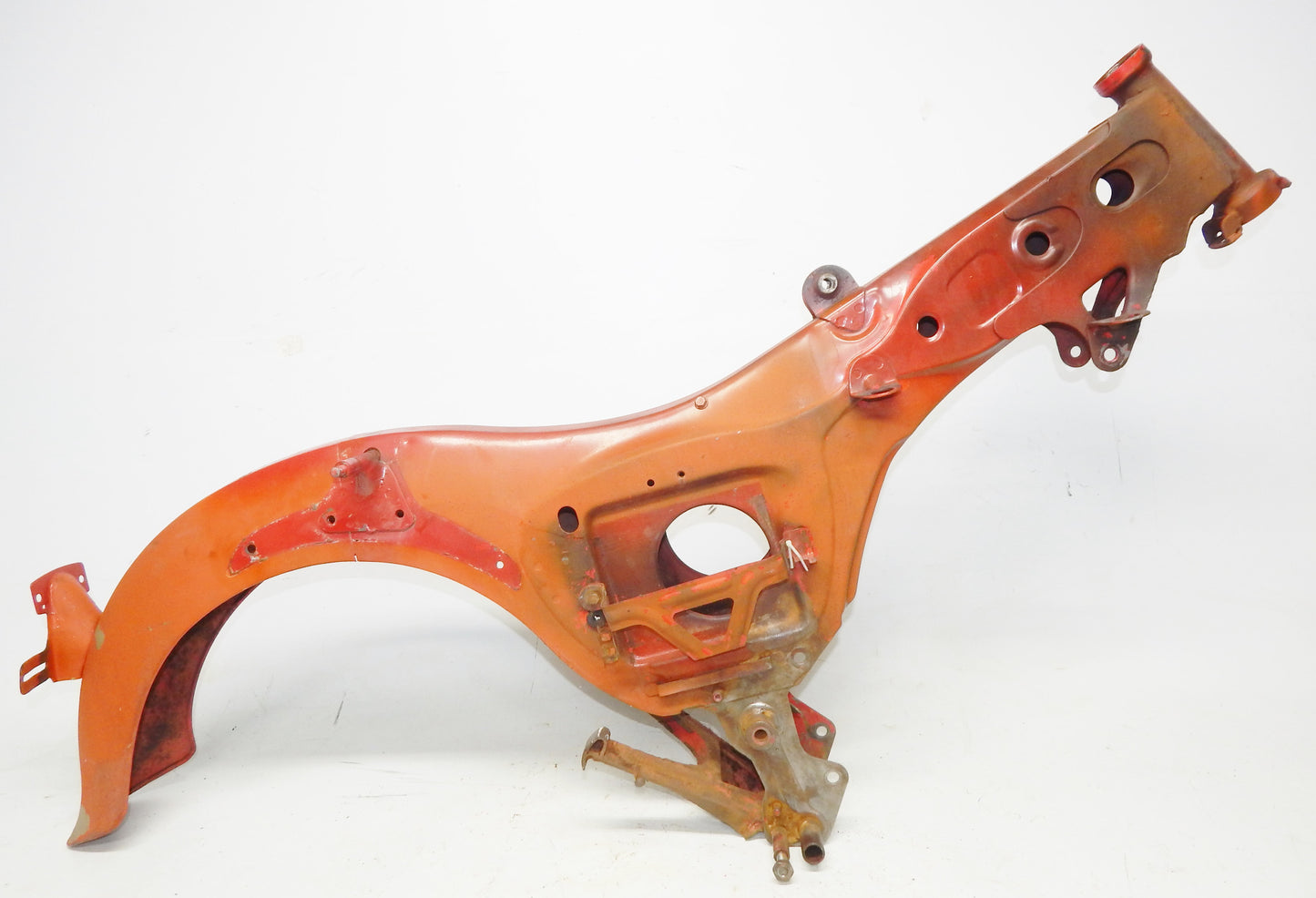 1950 HONDA CA150 MAIN BODY FRAME CHASSIS + CENTER KICK STAND VINTAGE JAPAN - MotoRaider