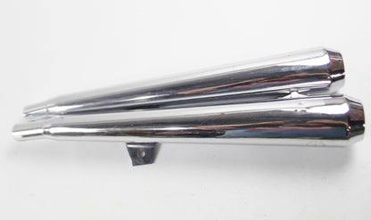 BUSSO DECIBEL EXHAUST RIGHT L=620mm INLET ID=32mm ITALY HONDA YAMAHA CAGIVA - MotoRaider