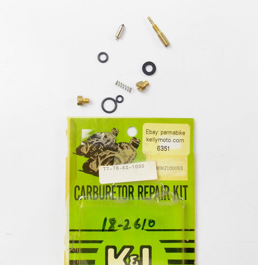 NOS K&L KAWASAKI 1979-1980 KZ1000A3/B3/E1/E2 LTD CARBURETOR REPAIR KIT 18-2610 - MotoRaider