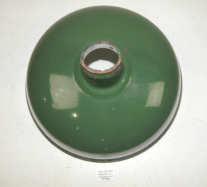 VINTAGE METAL SHOP LIGHT SHADES GREEN PORCELAIN ENAMEL D=14" GARAGE INDUSTRIAL 0 - MotoRaider