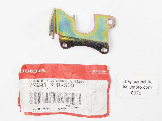 NOS OEM HONDA 2001 SH150 STAY SEAT LOCK CABLE PULLING PLATE 77241-KPR-900 - MotoRaider