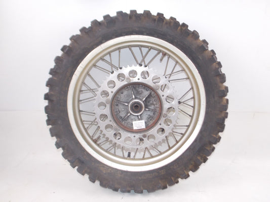 1980's HUSQVARNA REAR HUB WHEEL SPROCKET TIRE NORDISC GOLD 2.50 x 18" 151682701 - MotoRaider