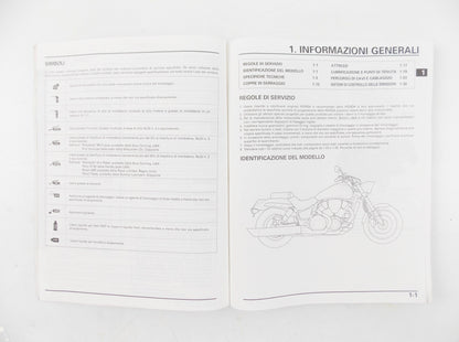 HONDA VTX1800C2 WORKSHOP MANUAL REPAIR BOOK ITALIAN - MotoRaider