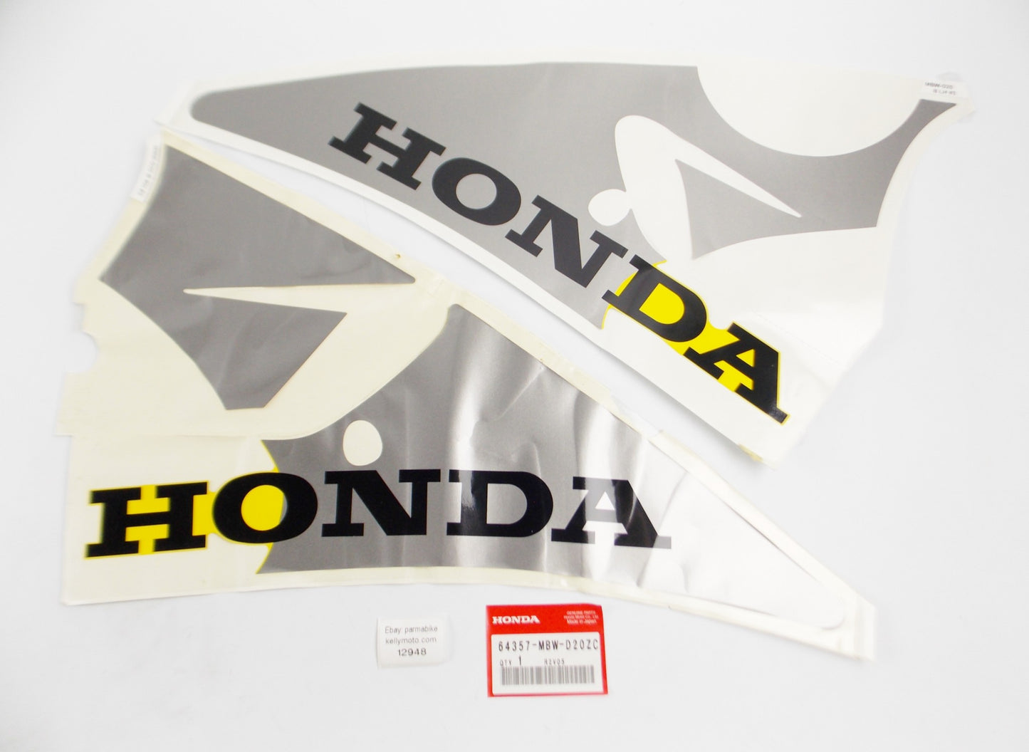 OEM HONDA 2001 CBR600 STRIPE B, LEFT RIGHT LOWER COWL TYPE3 SET 64357-MBW-D20ZC - MotoRaider