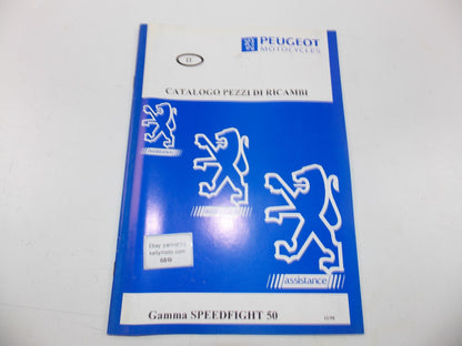 12/1998 PEUGEOT SCOOTER SPEEDFIGHT 50 PARTS CATALOG MANUAL BOOK ITALIAN - MotoRaider