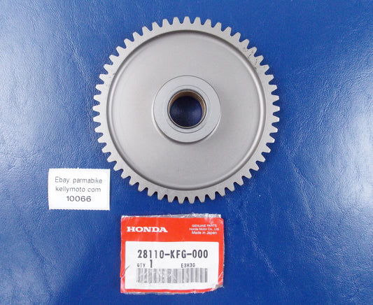 NOS OEM HONDA 2001-2007 NSS250 PS250 STARTING DRIVEN GEAR (53T) 28110-KFG-000 - MotoRaider