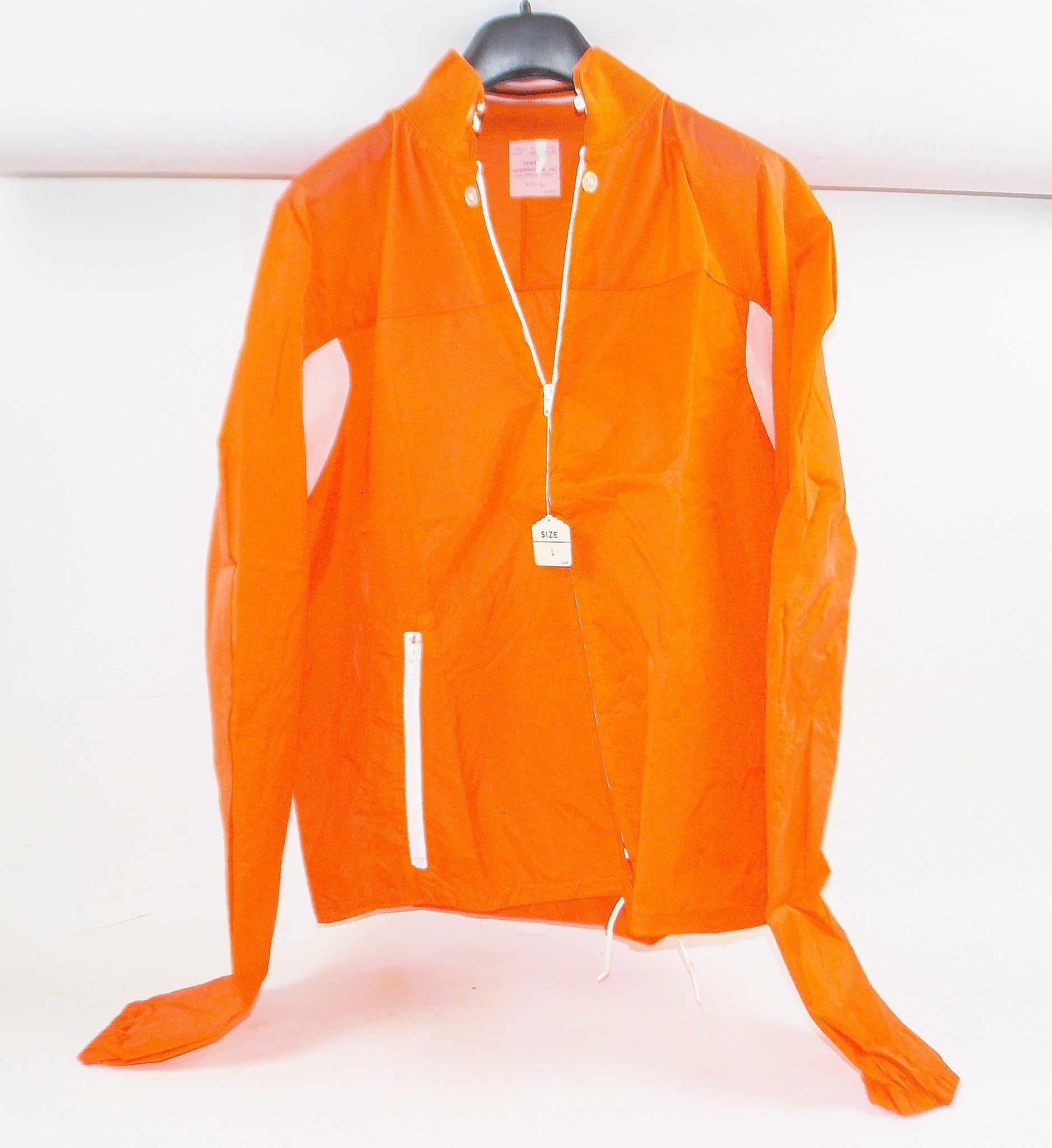 CHERRY INT. MOTORCYCLE ORANGE JACKET NYLON L WIND BREAKER VINTAGE 1970's YAMAHA - MotoRaider