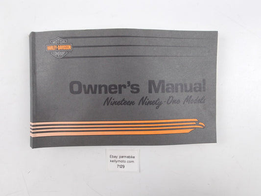 '91 HARLEY FLTC FLHTC ULTRA FLHS FXRT FLSTC FLSTF SOFTAIL OWNER USER MANUAL BOOK - MotoRaider