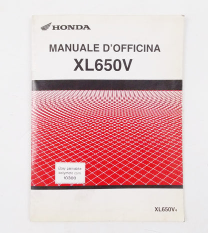 HONDA XL650V WORKSHOP MANUAL REPAIR  MECHANICAL SERVICE BOOK ITALIAN - MotoRaider