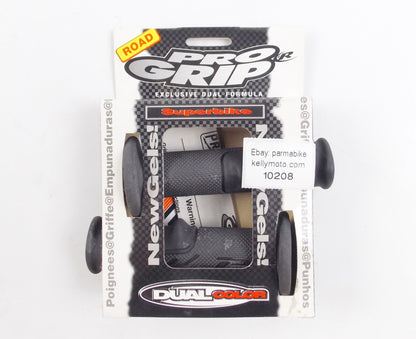 NOS PRO GRIP BLACK-TIT 889 HAND BLACK GRIPS SET 22mm -25mm OPEN END PG0725 - MotoRaider