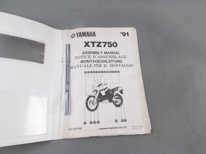 YAMAHA 1991 XTZ750 ASSEMBLY MANUAL SHOP BOOK # 3LD-28107-W2 - MotoRaider