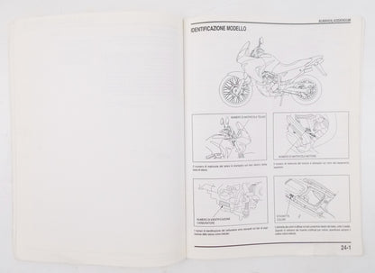 HONDA XL650V WORKSHOP MANUAL REPAIR  MECHANICAL SERVICE BOOK ITALIAN - MotoRaider