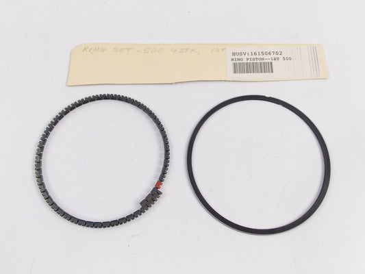 NOS OEM HUSQVARNA 500 4-STROKE PISTON RING SET 1ST OVER 161506702 - MotoRaider