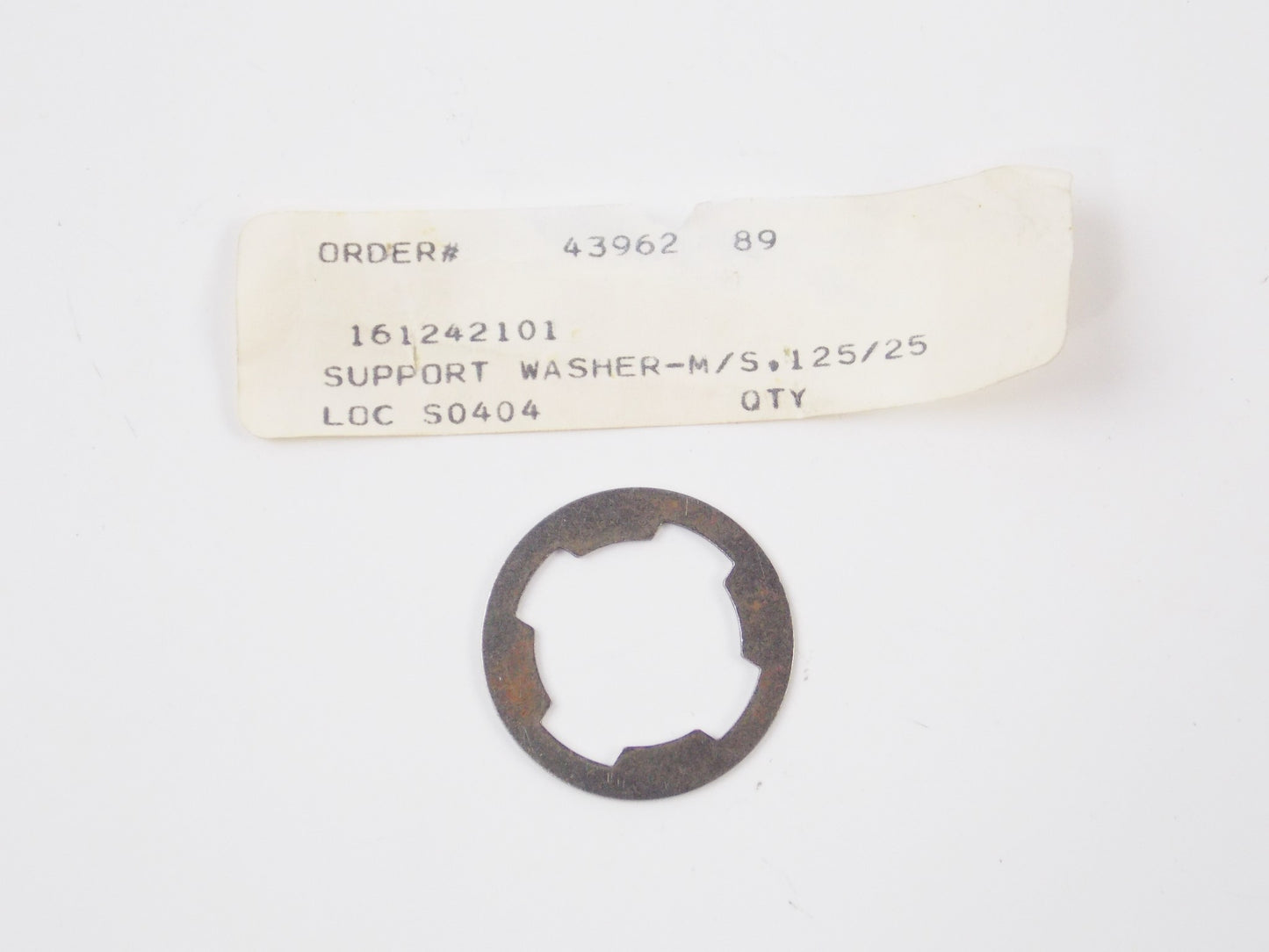 NOS OEM 1989 HUSQVARNA M/S 125/25 SUPPORT WASHER 161242101 - MotoRaider