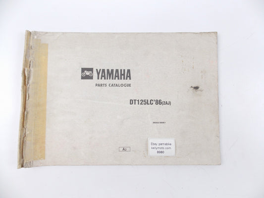 OEM YAMAHA 1986 DT125LC ENGLISH PARTS CATALOG BOOK MANUAL PAMPHLET 262AJ-300E1 - MotoRaider