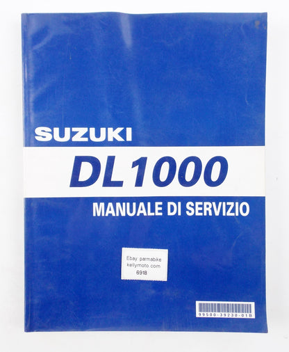 2002 SUZUKI DL V-STROM 1000 SERVICE MANUAL BOOK REPAIR ITALIAN 99500-39230-01B - MotoRaider