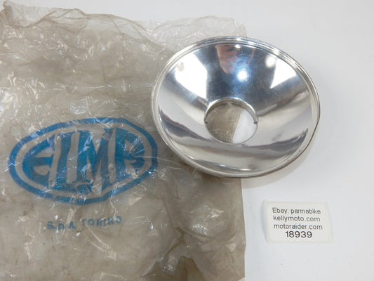 NOS ELMA HEADLIGHT REFLECTOR VINTAGE FIAT LANCIA ALFA FORD OPEL MG D=113mm ITALY - MotoRaider