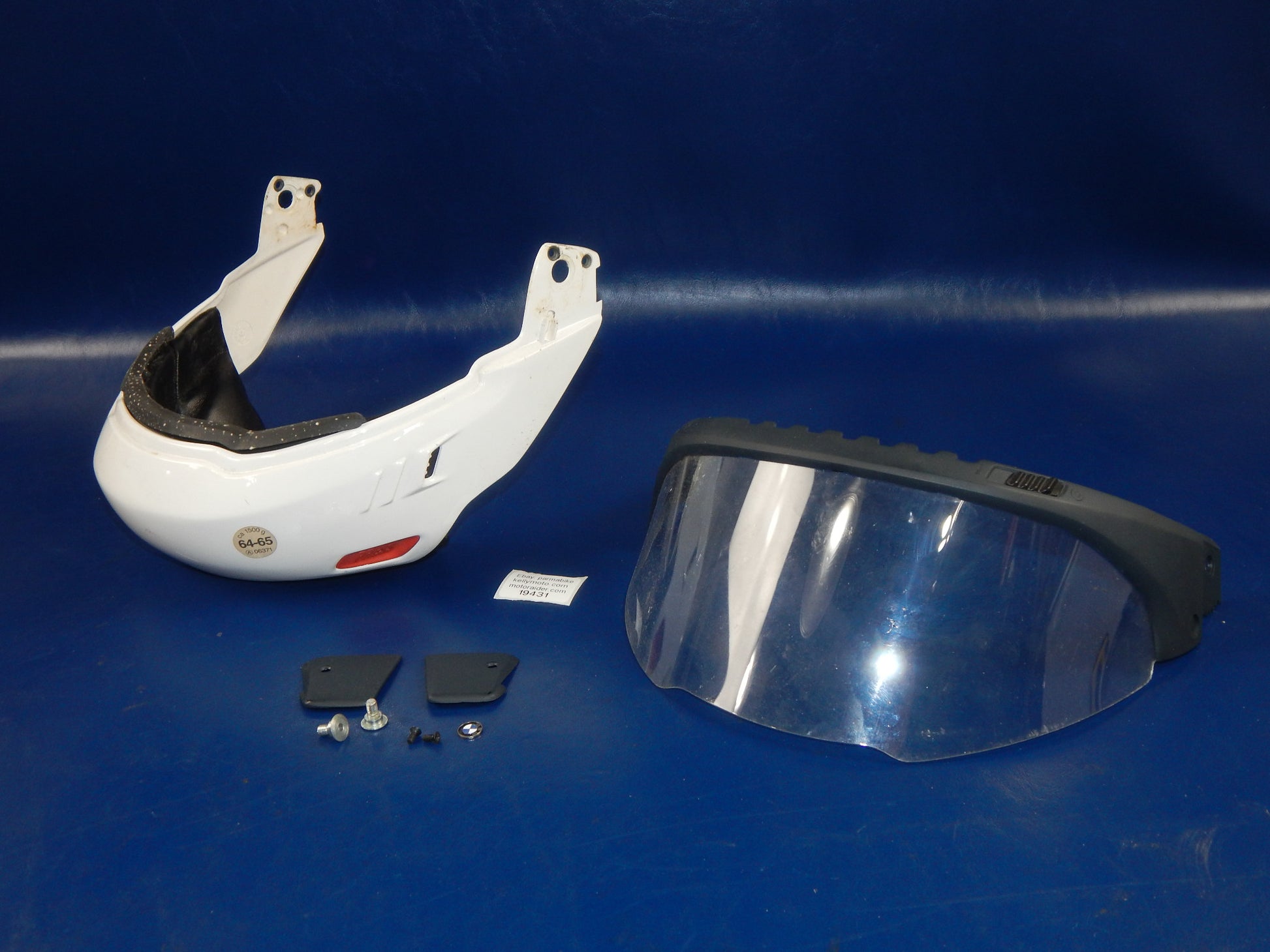 1993 SCHUBERT BMW MODULAR HELMET CLEAR VISOR SHIELD SCREEN+PLATES+CHIN SECTION - MotoRaider