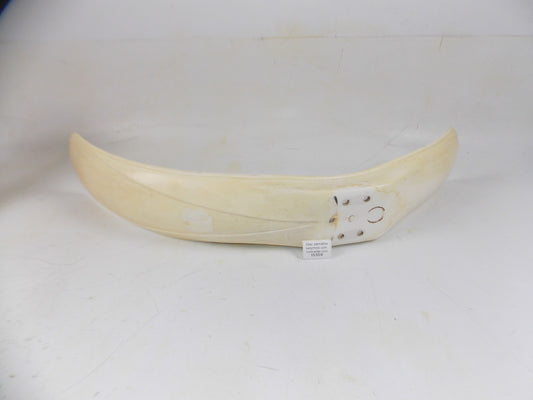 VINTAGE WHITE MOTOCROSS FRONT FENDER L=28" W=41/2" MROBERT BETA CAGIVA APRILIA - MotoRaider