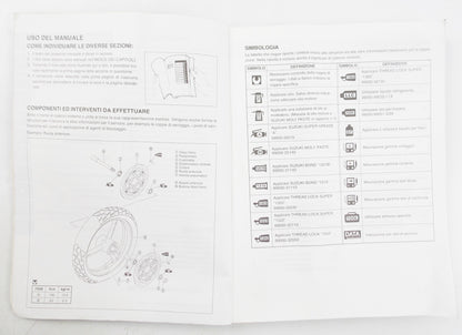 2002 SUZUKI DL V-STROM 1000 SERVICE MANUAL BOOK REPAIR ITALIAN 99500-39230-01B - MotoRaider