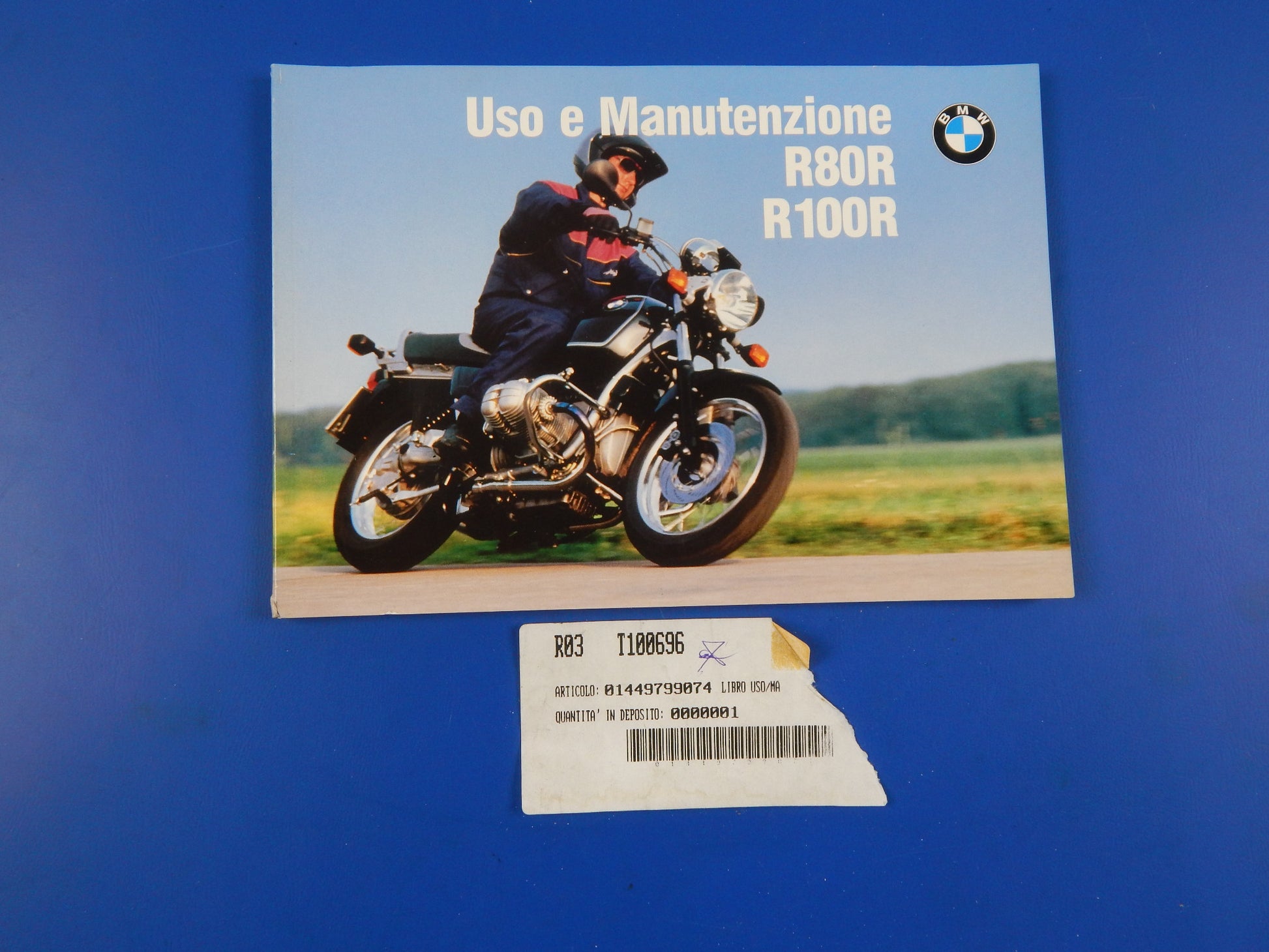 OEM BMW 1991 R80R 91 R100R 91 1993 R100R Mystik 94 USER MAINTENANCE MANUAL BOOK - MotoRaider