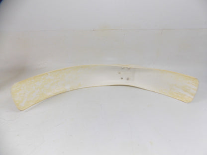 VINTAGE WHITE MOTOCROSS FRONT FENDER L=28" W=41/2" MROBERT BETA CAGIVA APRILIA - MotoRaider